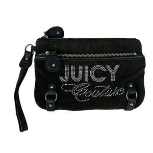 Juicy Couture Vintage Terry Cloth Embellished Wristlet